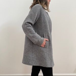 Zara Gray Stadium Coat